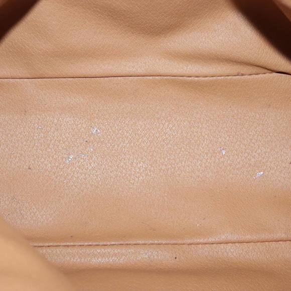 CELINE Macadam Canvas Hand Bag PVC Leather Gold Brown Auth bs19145 - Picture 10 of 16